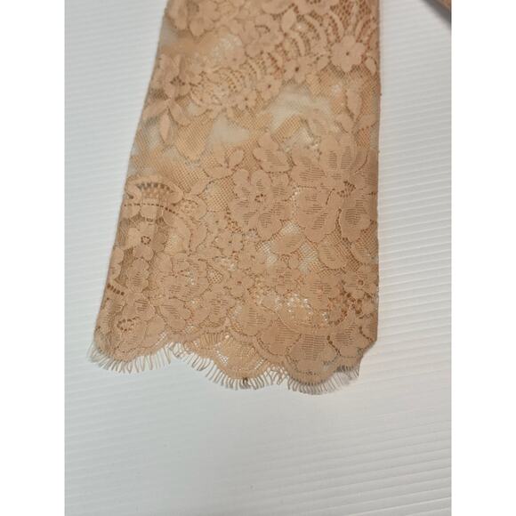 Bebe Slit Lace Mini Dress Blush Pink Women’s 4 Bridalcore Balletcore Coquette - Picture 8 of 16